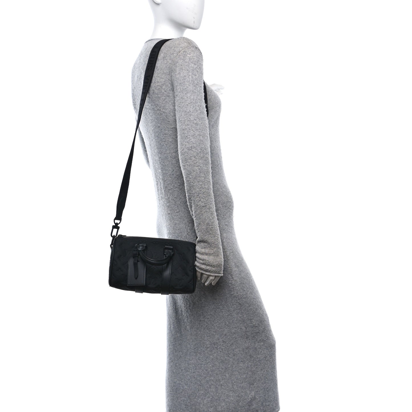 Monogram Taurillon Keepall Bandouliere 25 Black