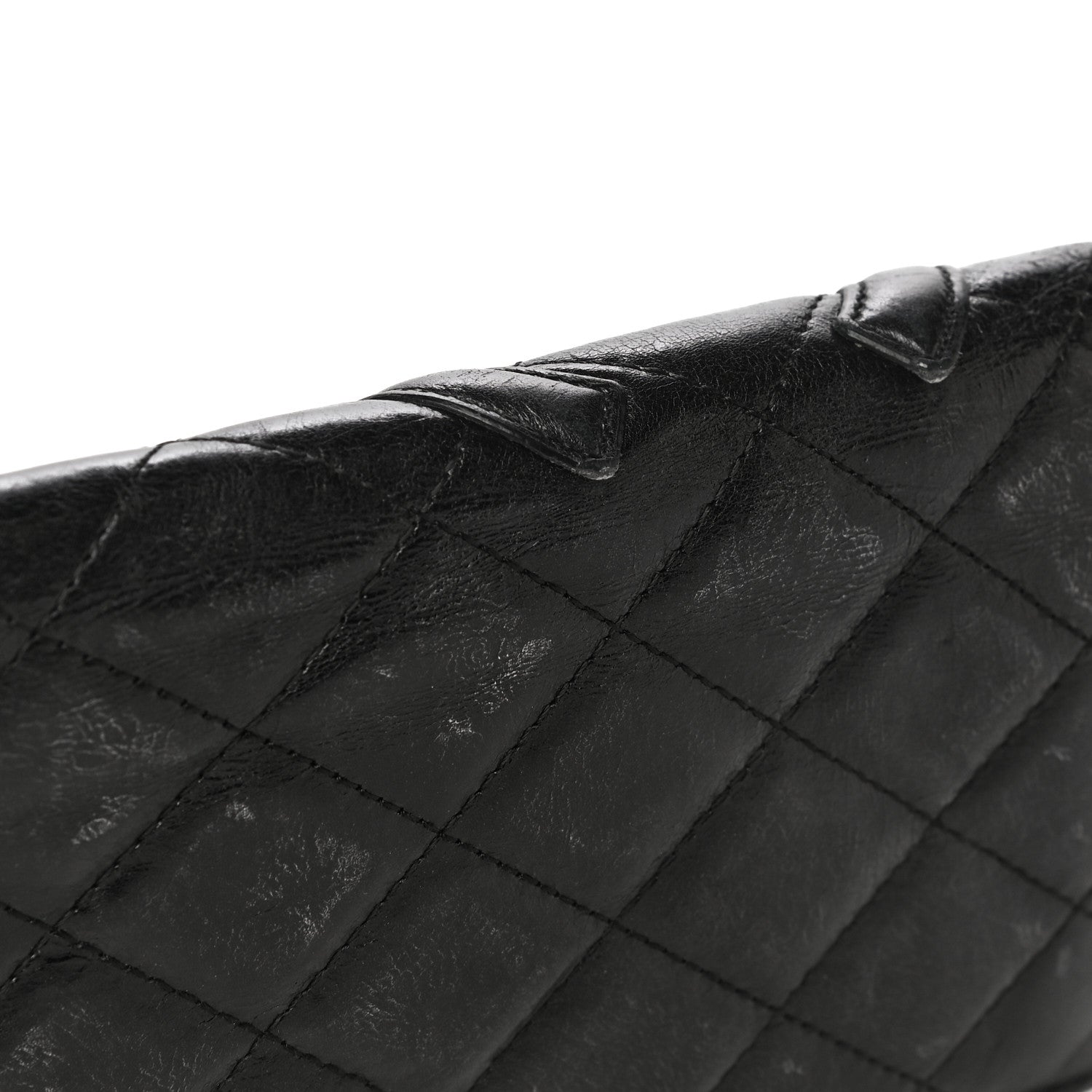 Chanel Aged Calfskin Quilted Cambon Yen Wallet Black 20 of 21