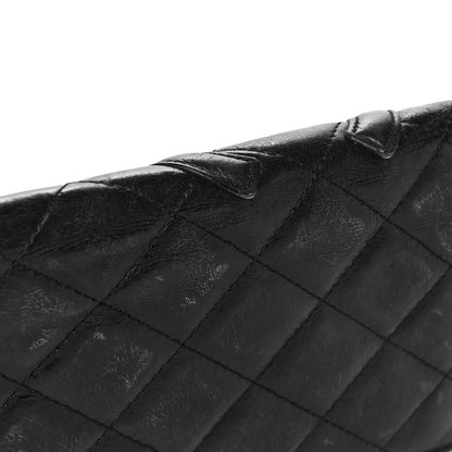 Chanel Aged Calfskin Quilted Cambon Yen Wallet Black 20 of 21