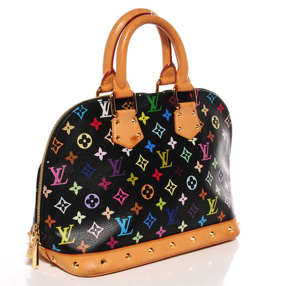Louis Vuitton Monogram Multicolor Alma Black 3 of 7