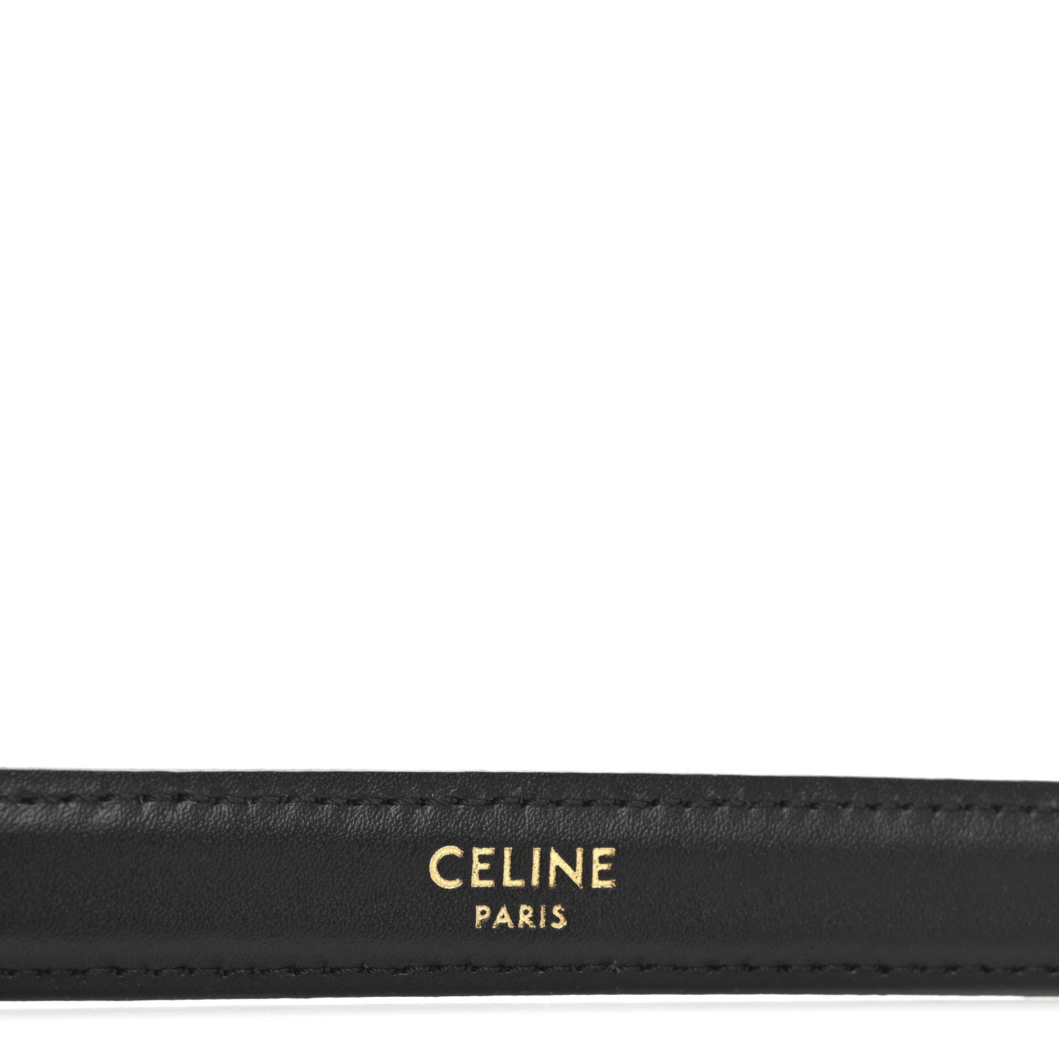Celine Box Calfskin Small 25mm Triomphe Belt 70 28 Black 5 of 10