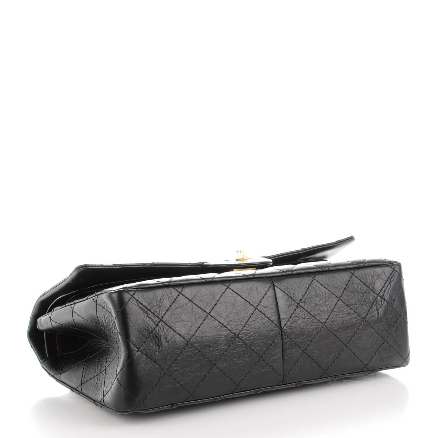 Aged Calfskin Quilted 2.55 Reissue 226 Flap Black