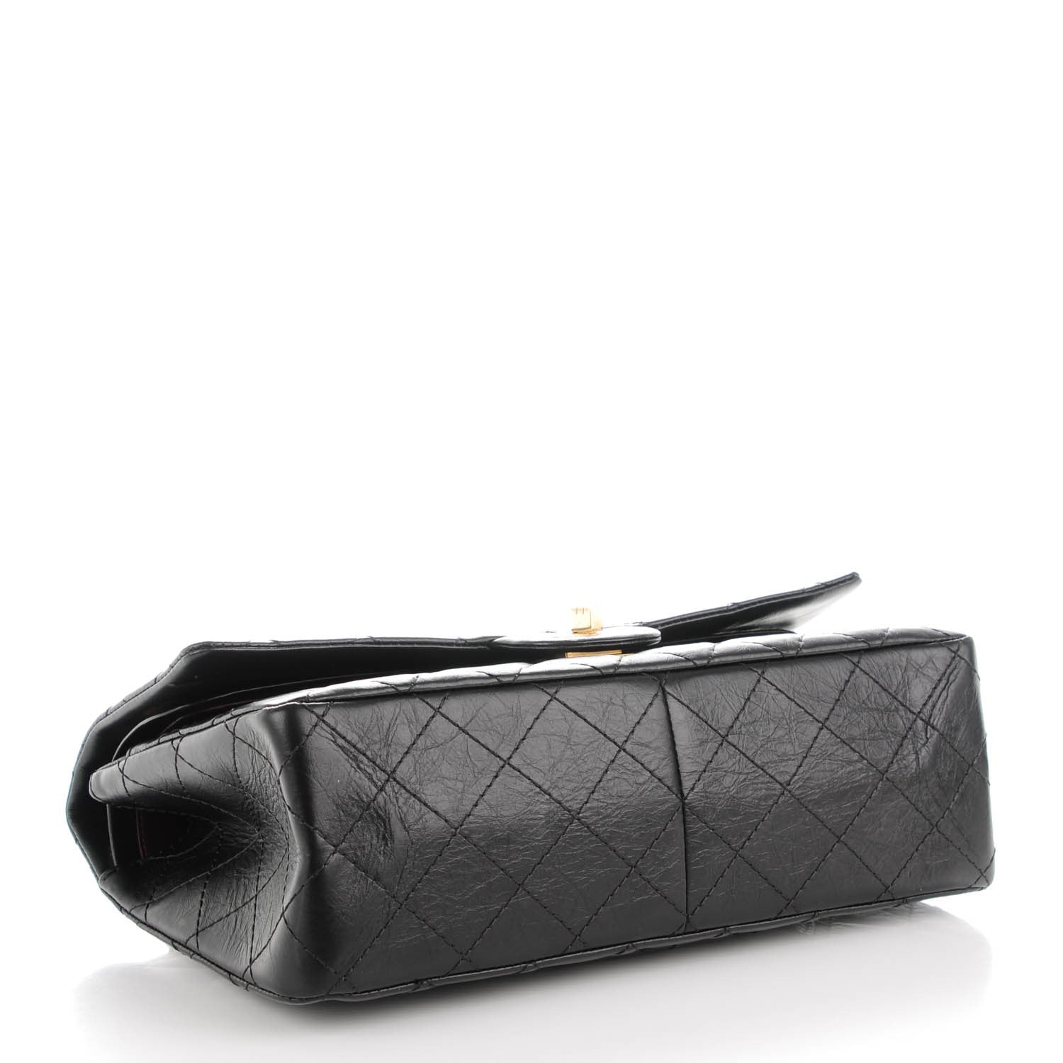 Chanel Aged Calfskin Quilted 2.55 Reissue 226 Flap Black 4 of 7
