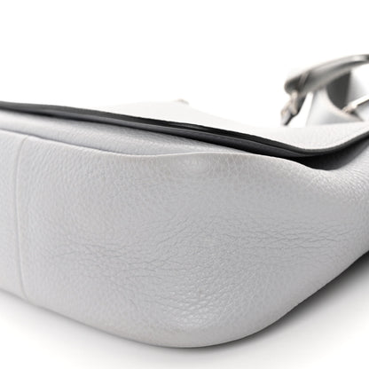 Prada Vitello Daino Soft Shoulder Flap Bag Ardesia 9 of 10