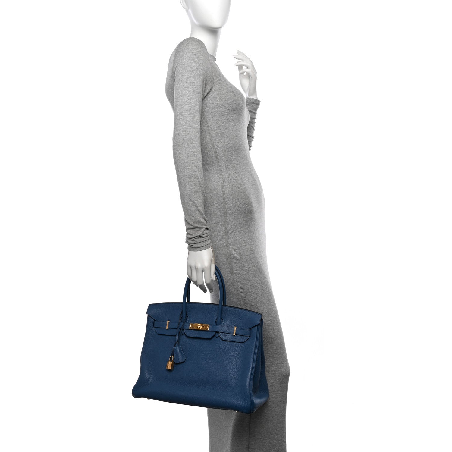 Hermes Togo Birkin 35 Bleu Agate 2 of 10