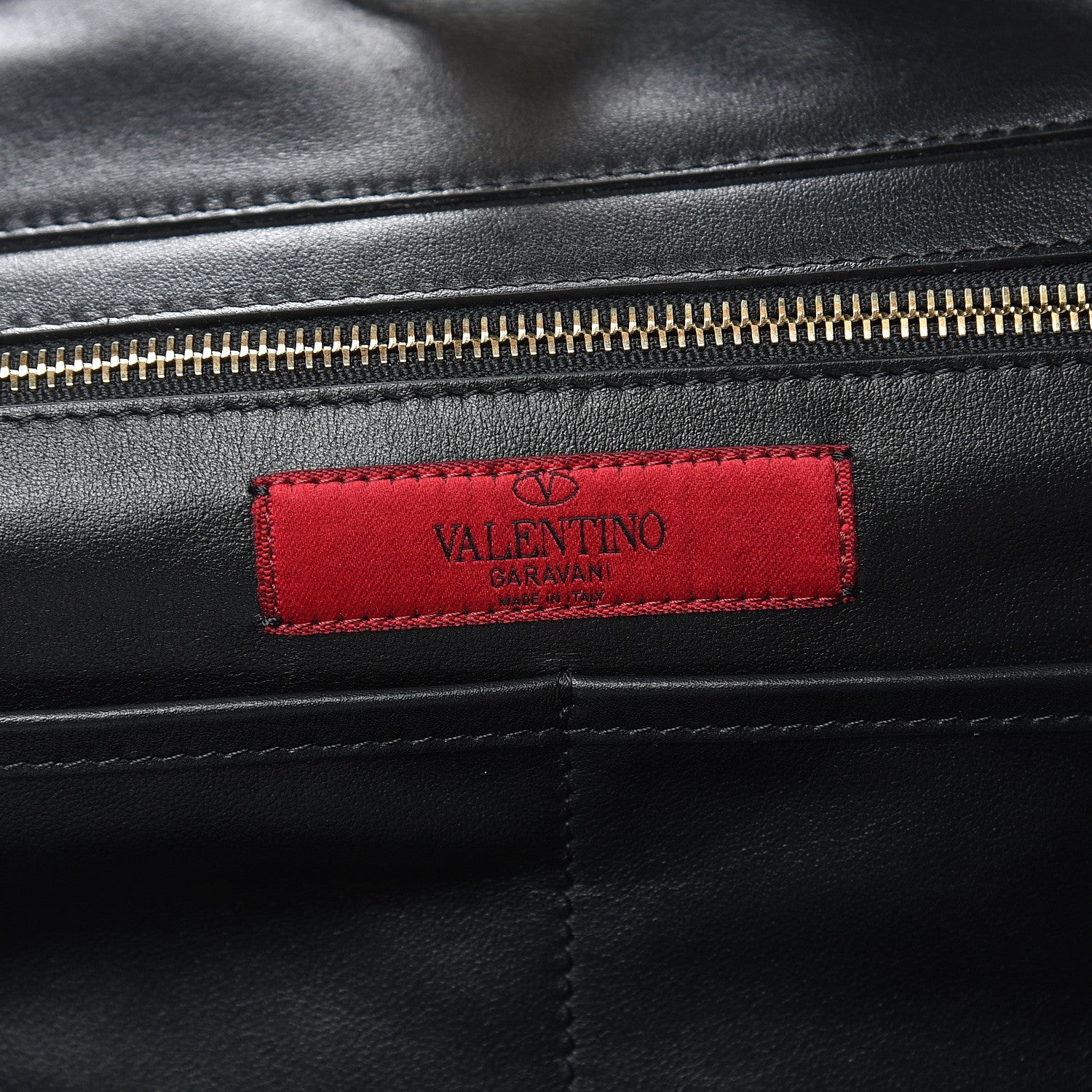 Valentino Garavani Vitello Medium Rockstud Tote Black 6 of 10