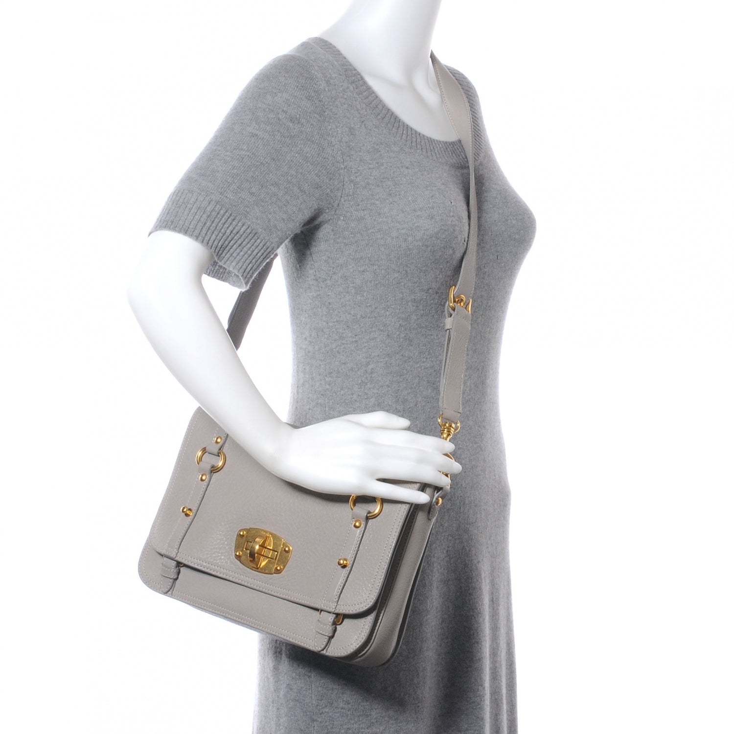 Miu Miu Cervo Pattina Sling Satchel 2 of 7