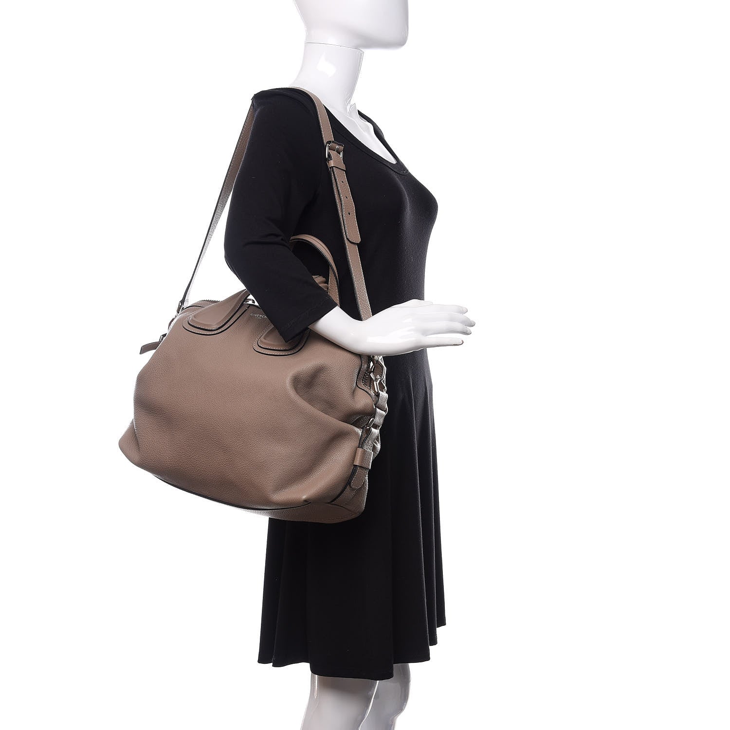Givenchy Waxy Grained Calfskin Medium Nightingale Mastic 2 of 15