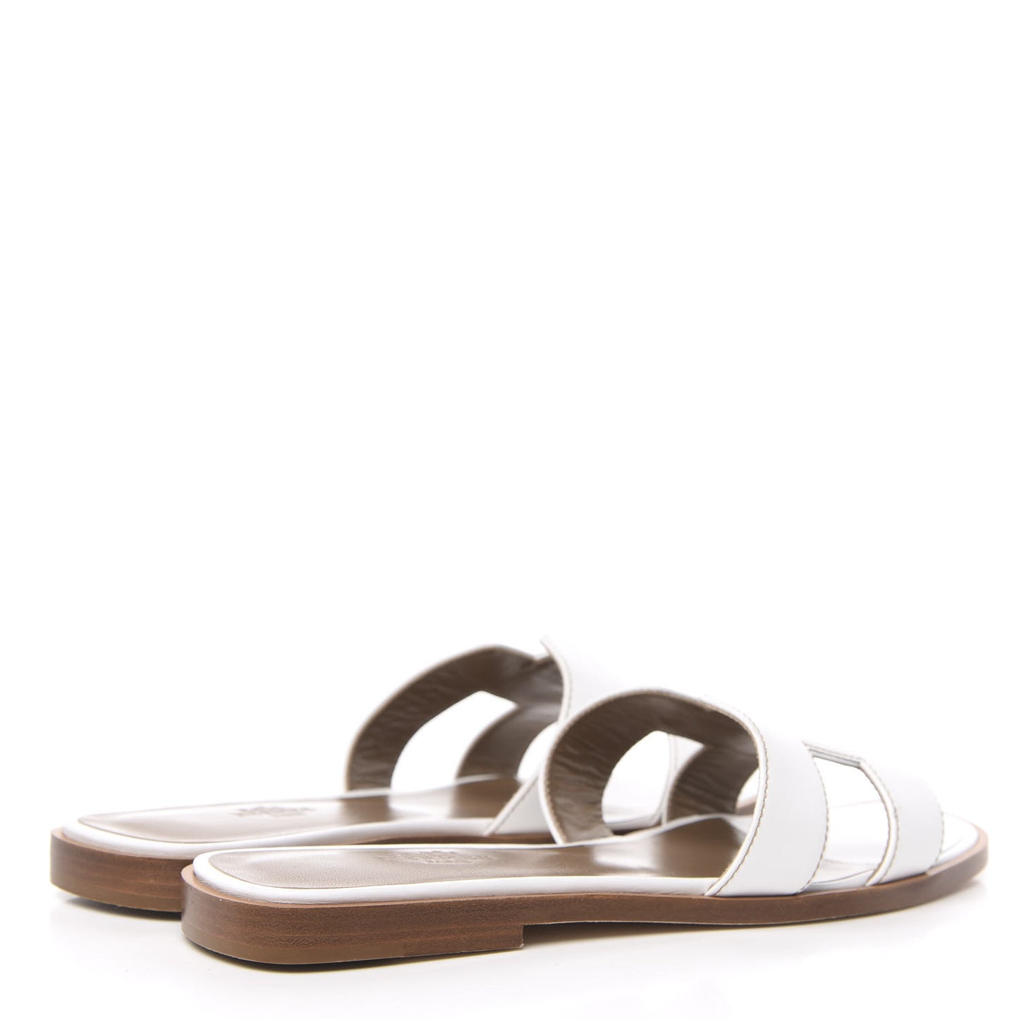 Box Calfskin Oran Sandals 37 White