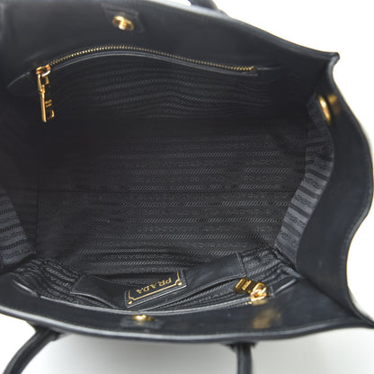 Prada City Calf Front Pocket Tote Black 5 of 18