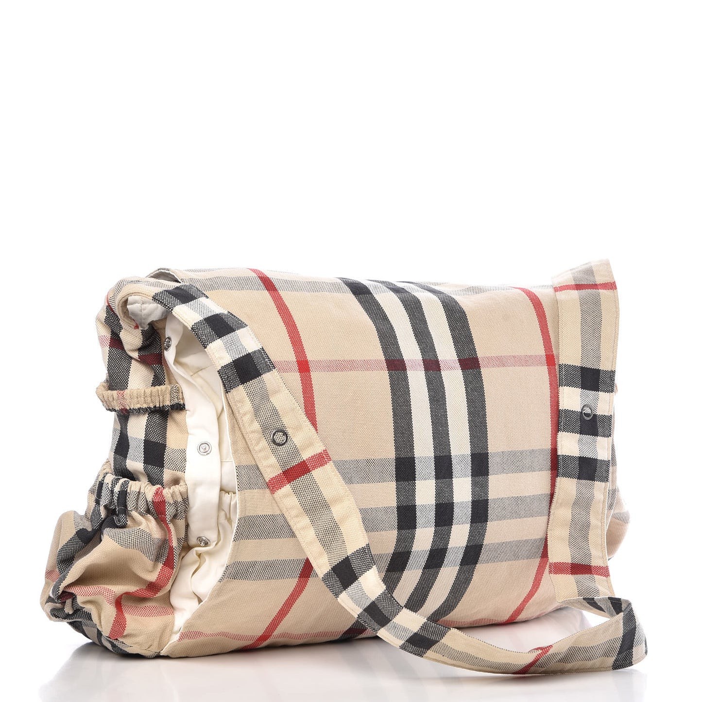 Canvas Check Diaper Bag