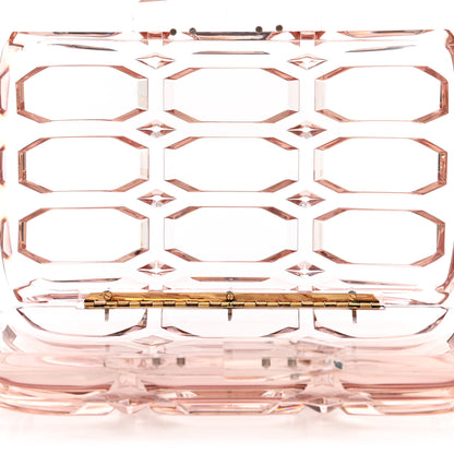 Gucci Plexiglass Aristrographic Box Clutch Pink 5 of 8