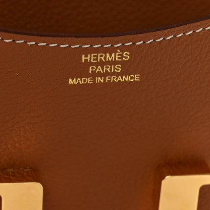 Hermes Evercolor Constance Slim Wallet Gold 7 of 7
