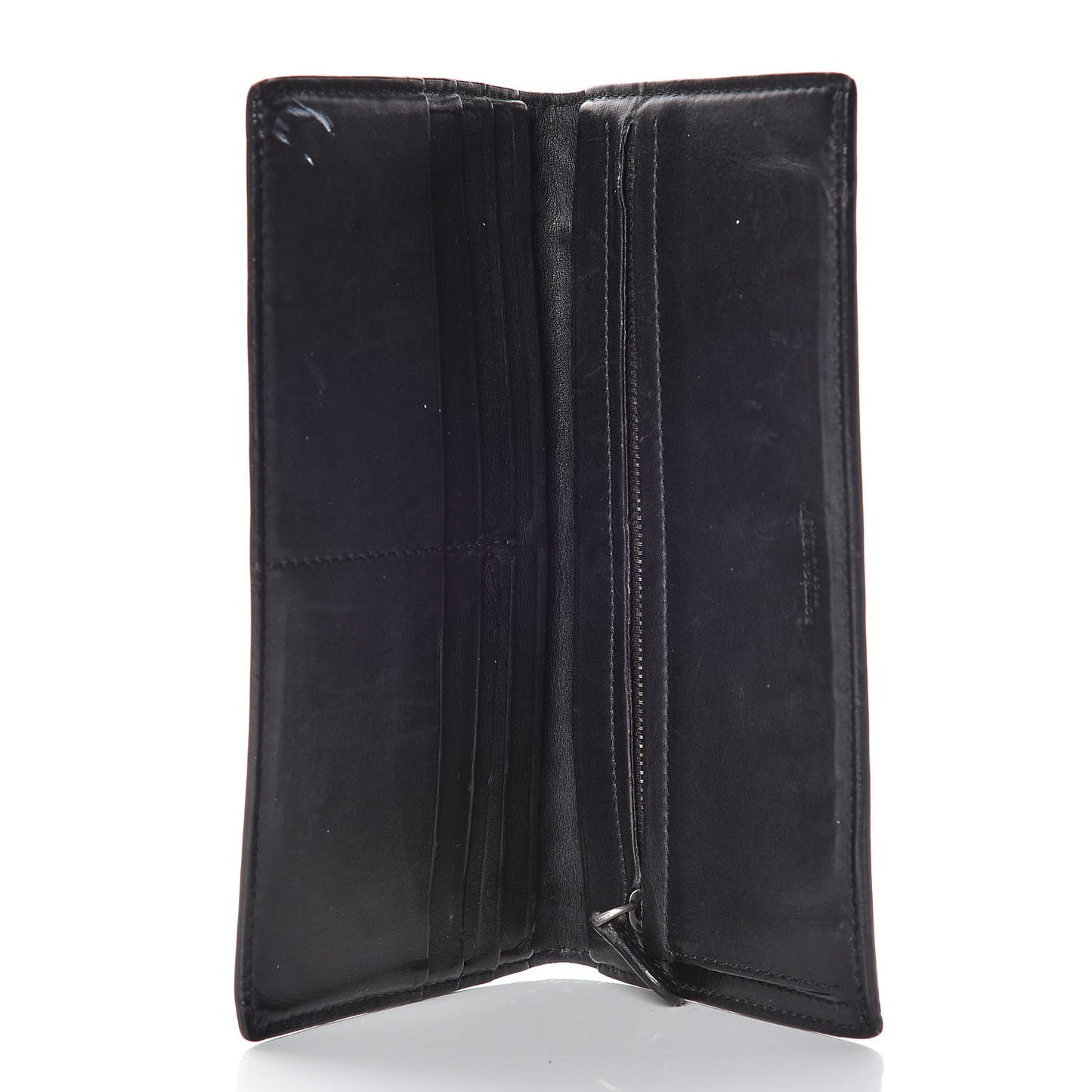 Nappa Intrecciato Flap Wallet Black
