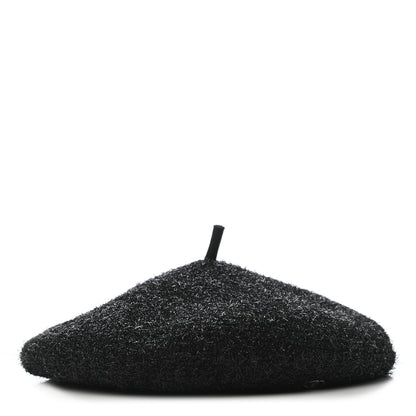 Chanel Cotton Polymide Beret Hat S Black 1 of 8