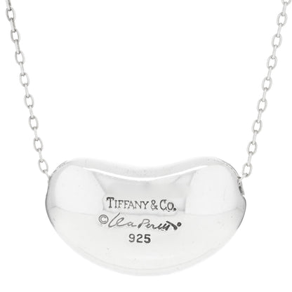 Tiffany Sterling Silver 19mm Elsa Peretti Bean Pendant Necklace 5 of 5