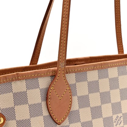 Louis Vuitton Damier Azur Neo Neverfull MM Rose Ballerine 16 of 17