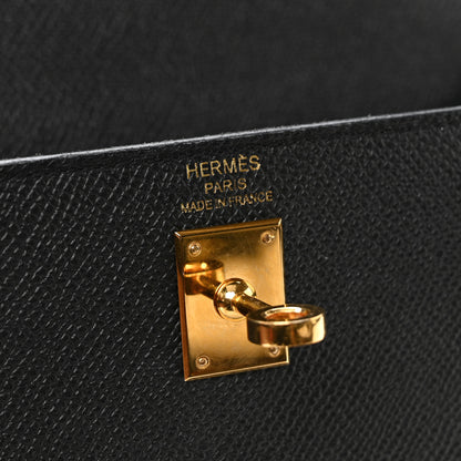 Hermes Epsom Kelly Sellier 25 Black 6 of 11