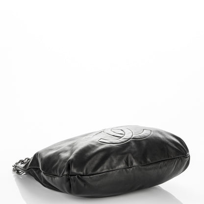 Chanel Lambskin Large Soft and Chain Hobo Black 5 of 8