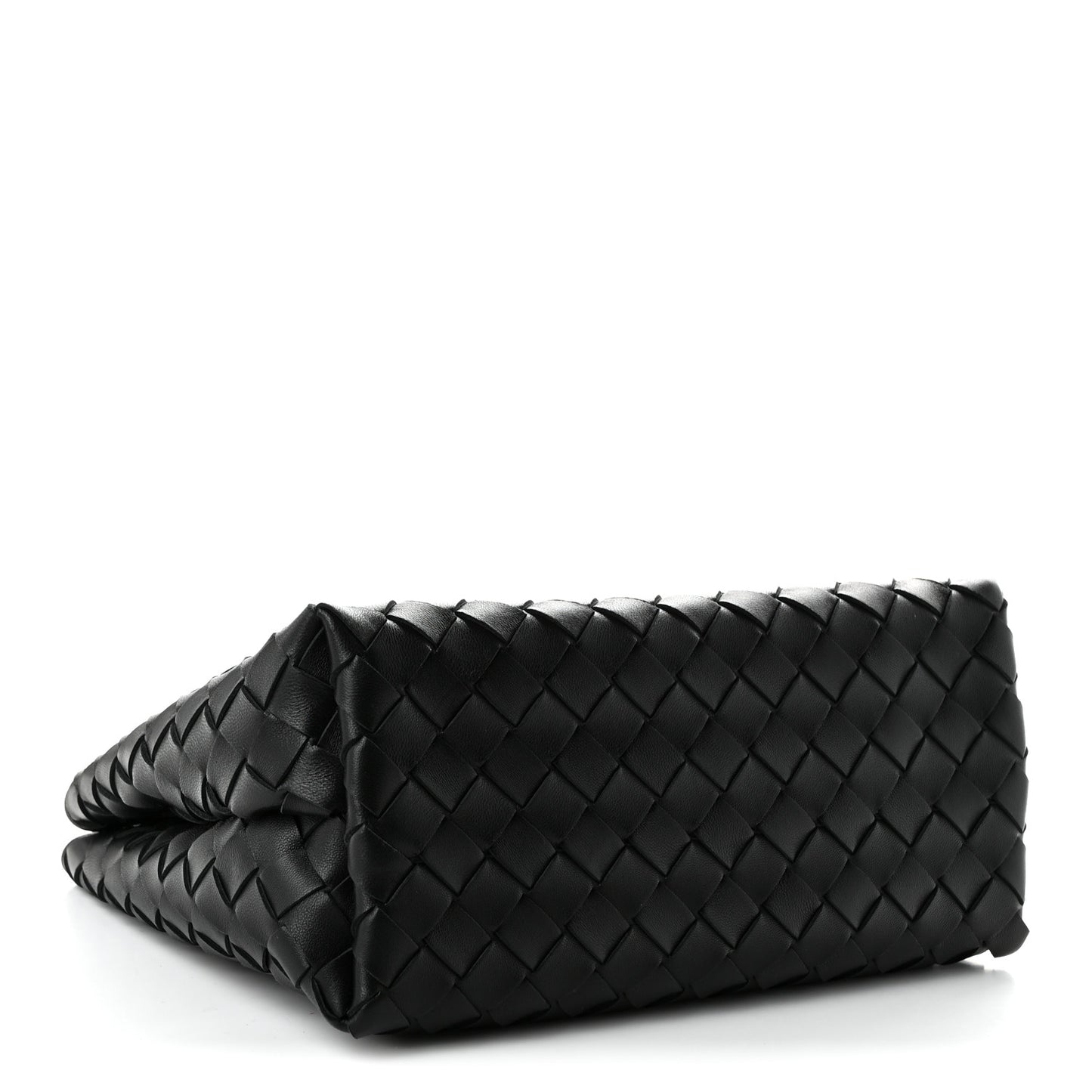 Nappa Intrecciato Small Andiamo With Chain Shoulder Bag Black