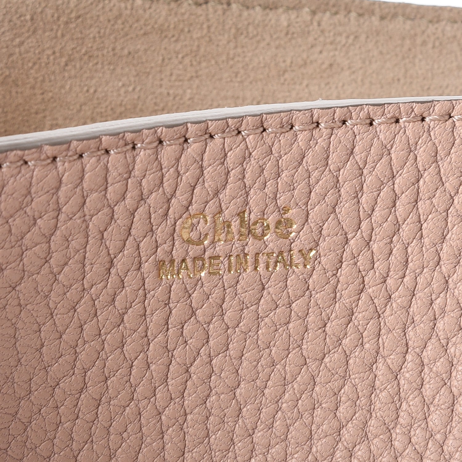 Chloe Grained Lambskin Drew Shoulder Bag Cement Pink 6 of 8