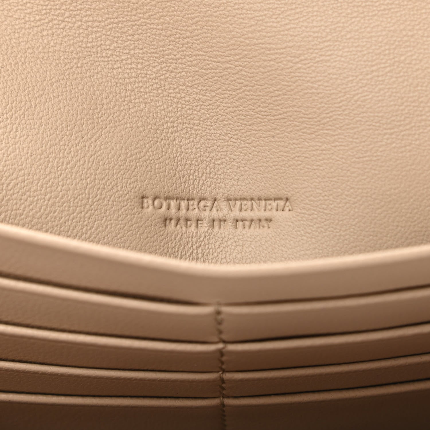 Bottega Veneta Metallic Nappa Intrecciato Continental Flap Wallet Beige 6 of 9