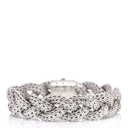 John Hardy Sterling Silver Pink Sapphire Braided Classic Chain Clasp Bracelet 2 of 3