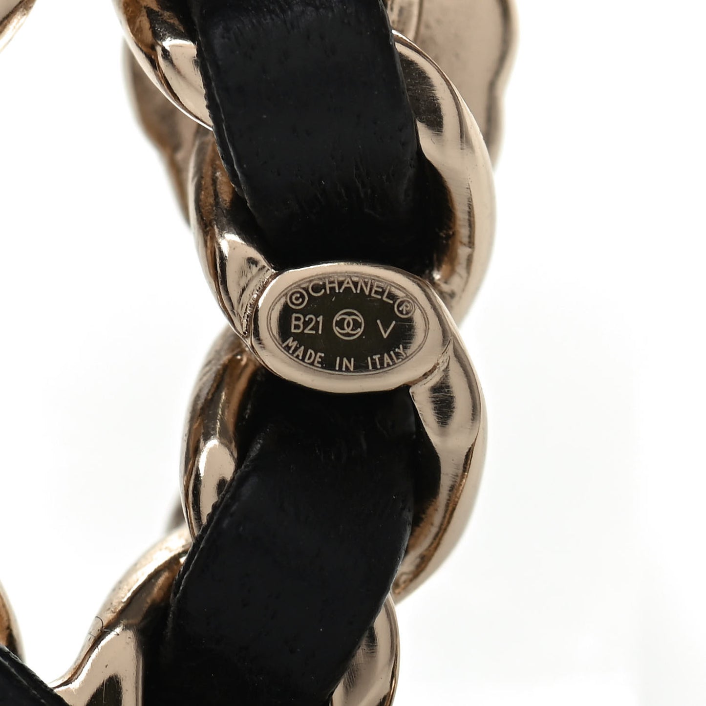 Lambskin Pearl Strass Sergeant Chanel Brooch Gold