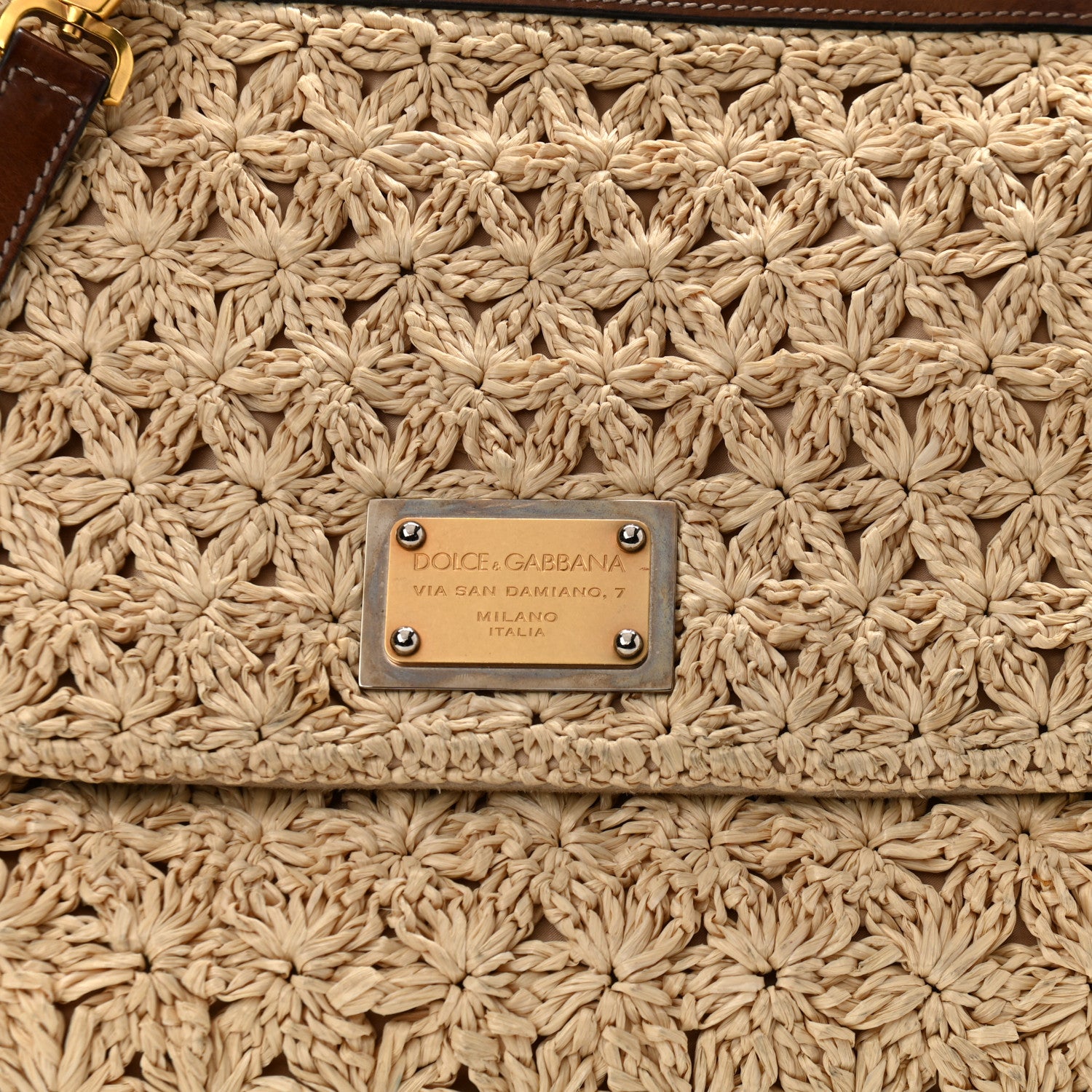 Dolce & Gabbana Woven Raffia Miss Sicily Satchel 7 of 14