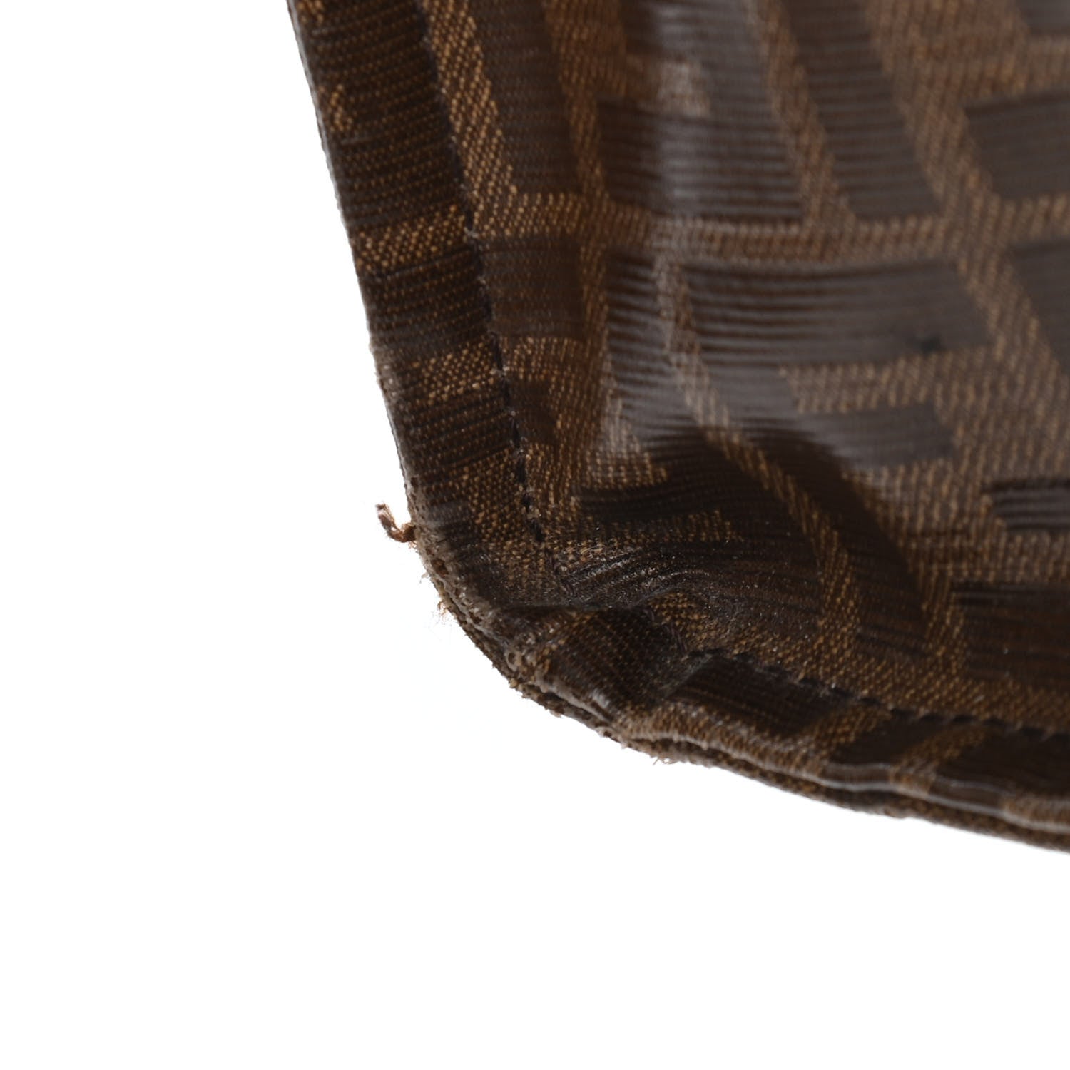 Fendi X FILA Glazed Fabric FF 1974 Mania Shopping Tote Bag Mogano Panna Blueberry 12 of 12