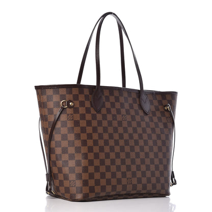 Louis Vuitton Damier Ebene Neo Neverfull MM Rose Ballerine 4 of 12