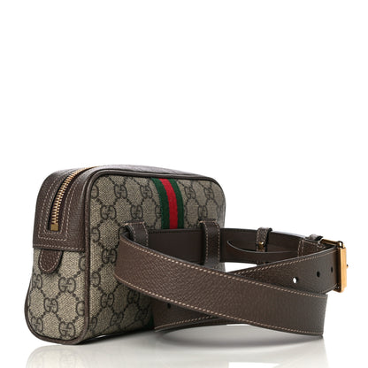 Gucci GG Supreme Monogram Web Small Ophidia Belt Bag 85 34 Dark Brown 3 of 10