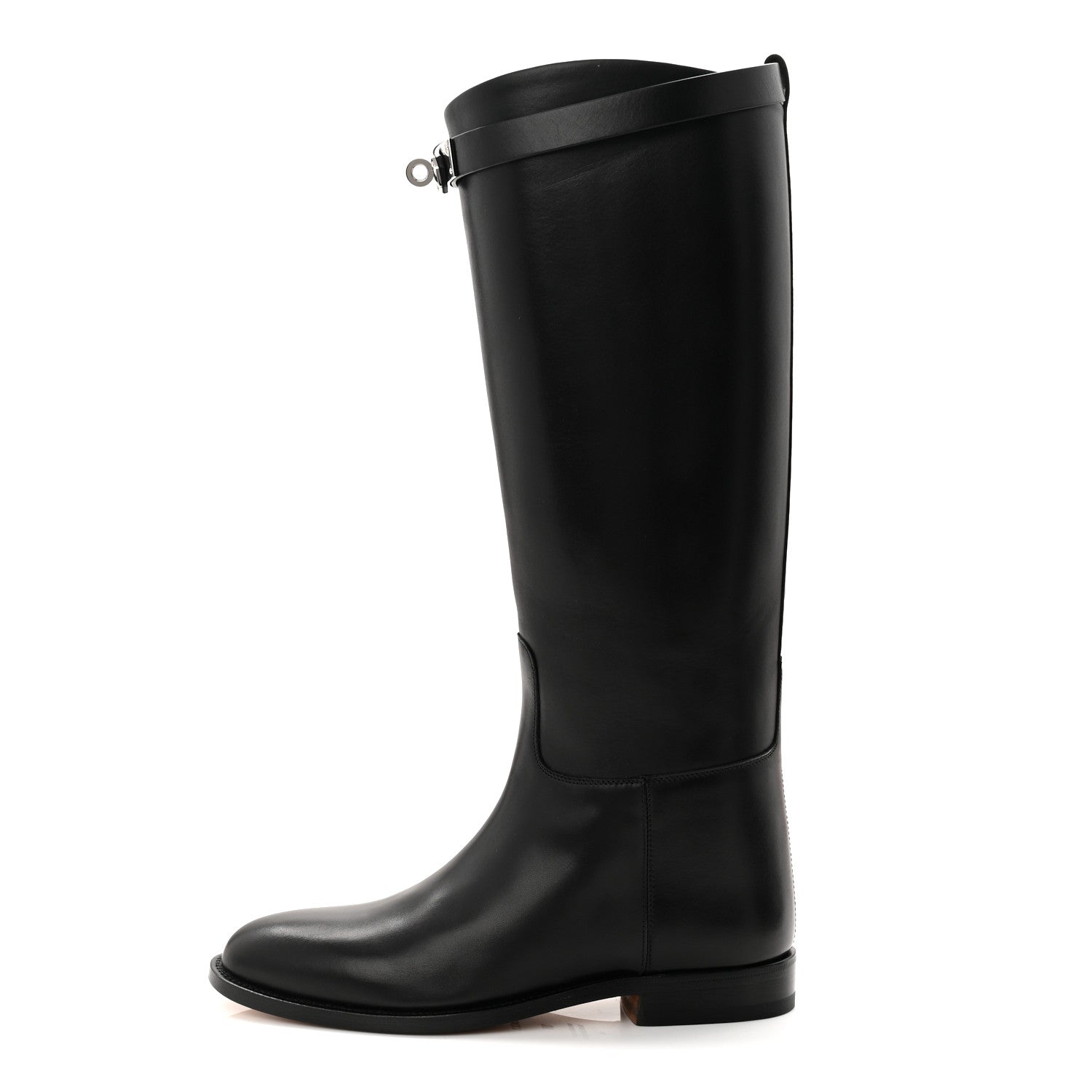 Hermes Box Kelly Jumping Boots 36 Black 1 of 10