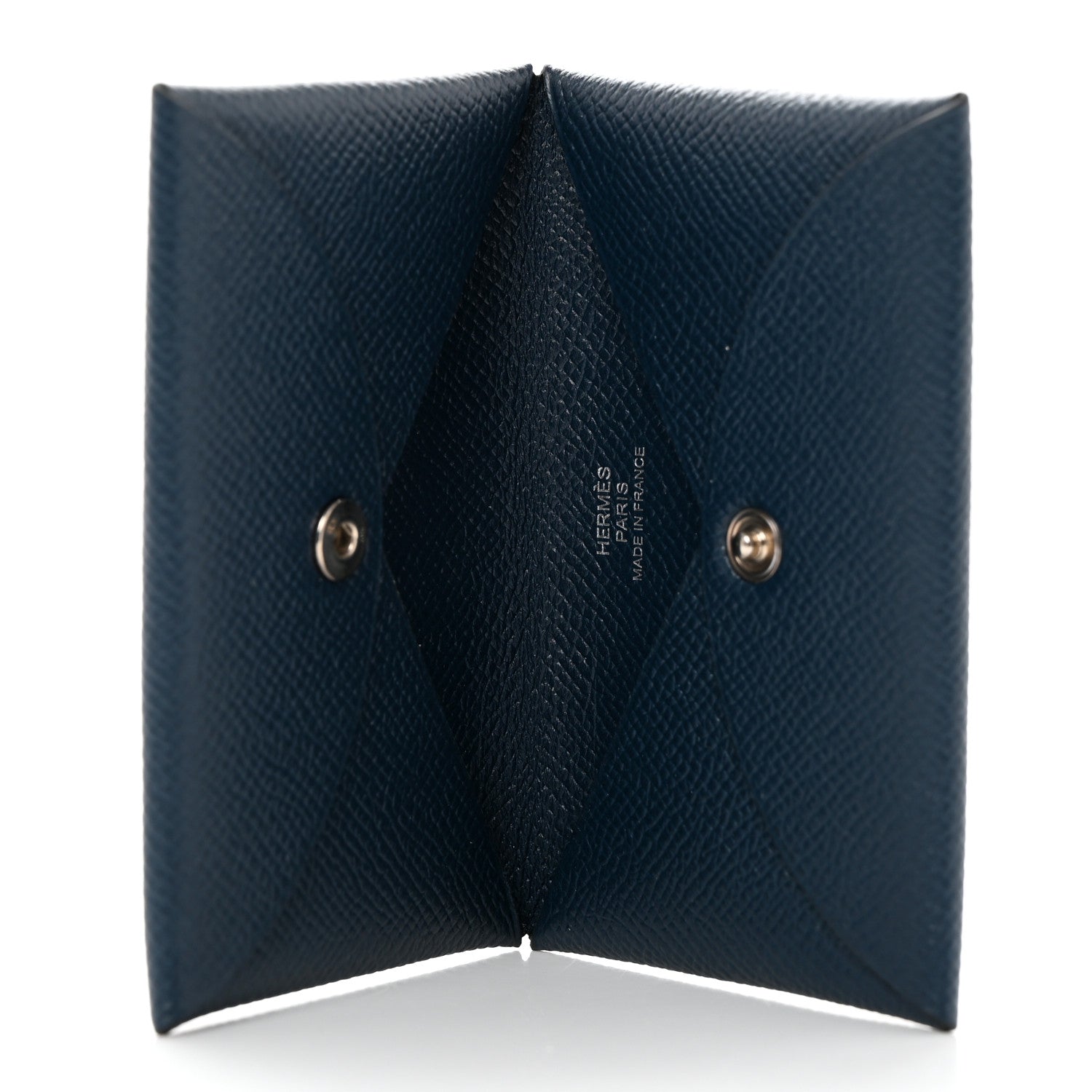 Hermes Epsom Calvi Card Case Vert Cypress 5 of 7