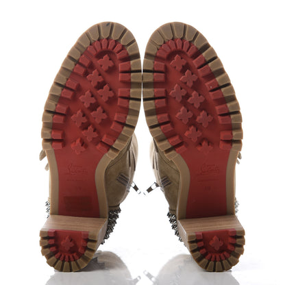 Christian Louboutin Veau Velours Shearling Emir Glorymount 70 Boots 39 Camel 5 of 8