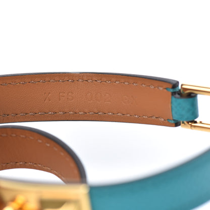 Hermes Epsom Rivale Double Tour Bracelet S Bleu Paon 5 of 6