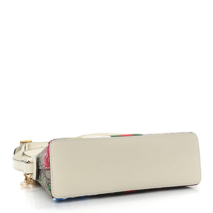 Gucci GG Supreme Monogram Flora Web GG Small Ophidia Dome Shoulder Bag White 4 of 9