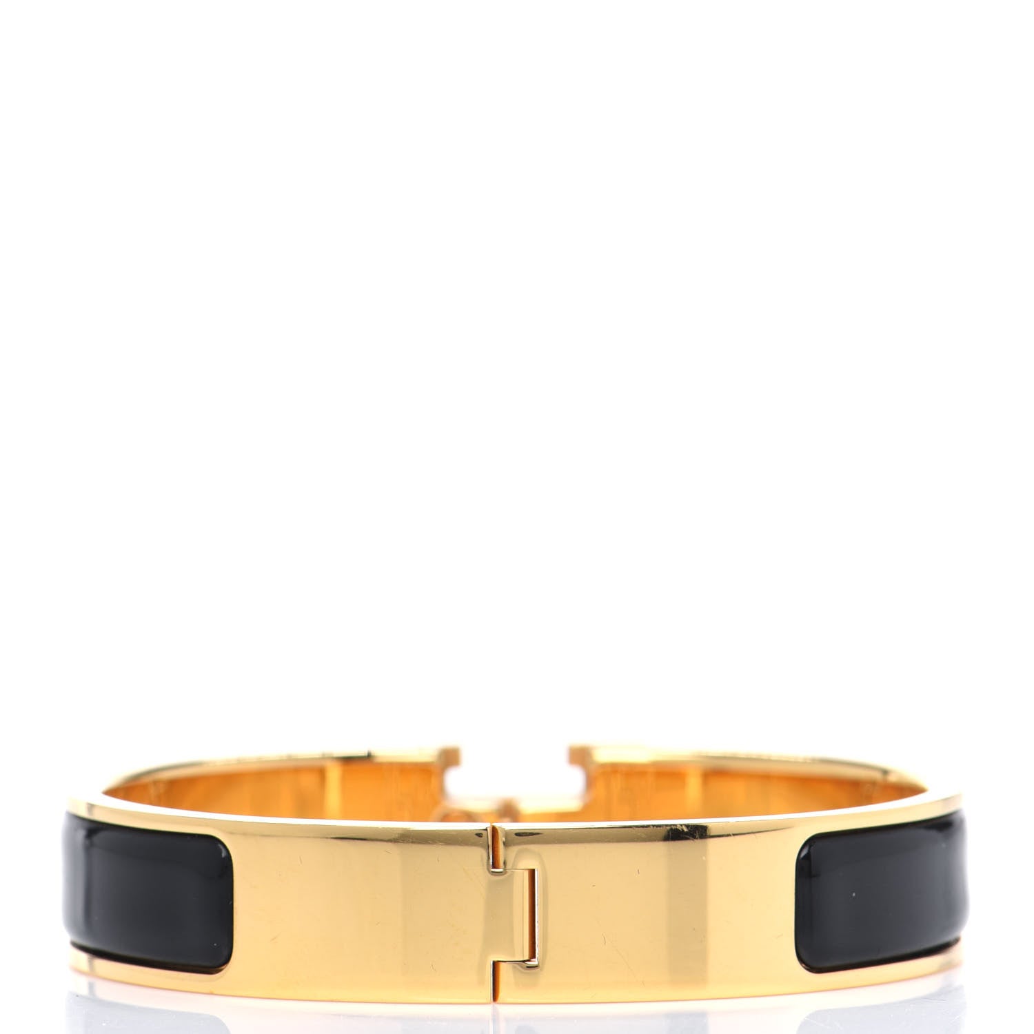 Hermes Enamel Narrow Clic Clac H Bracelet PM Black 2 of 3