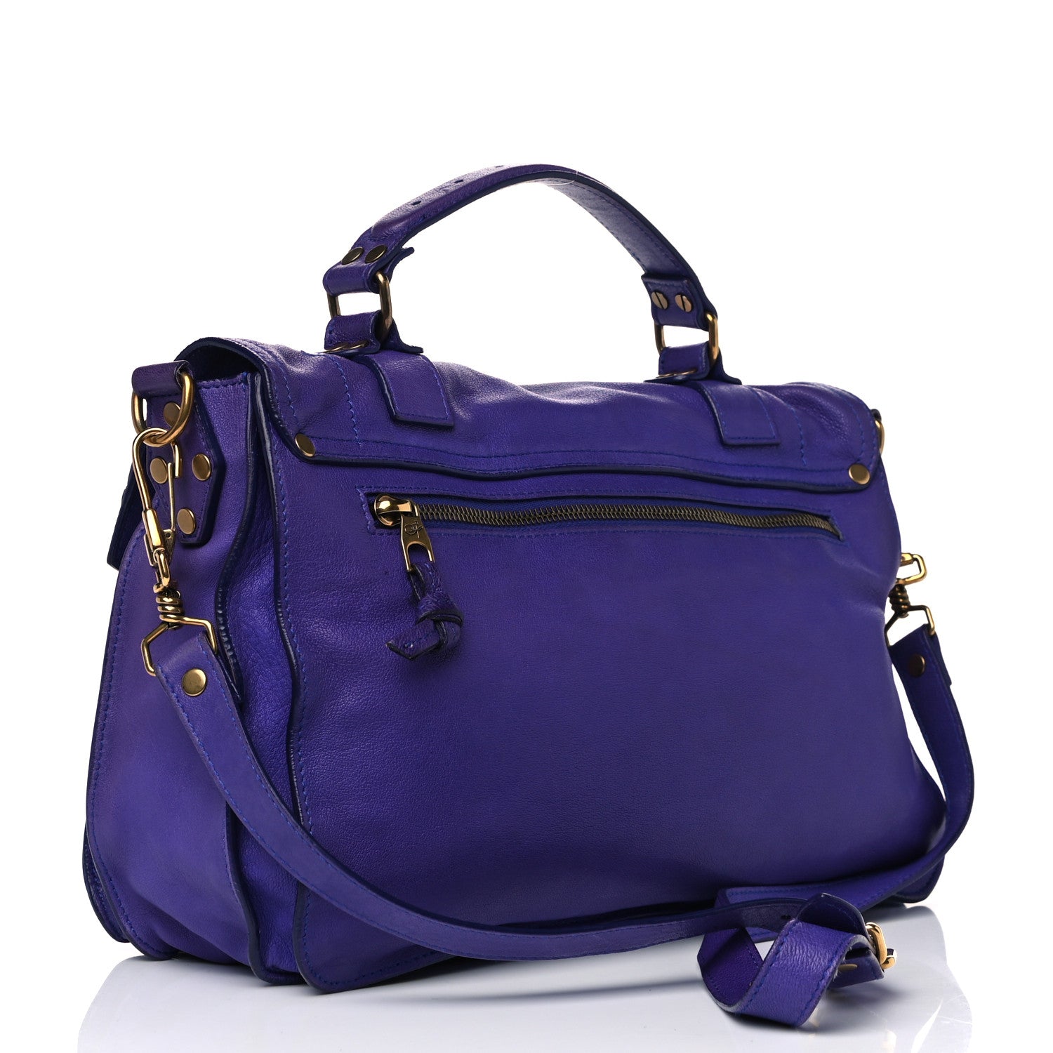 Proenza Schouler Lambskin Medium PS1 Satchel Purple Rain 2 of 20