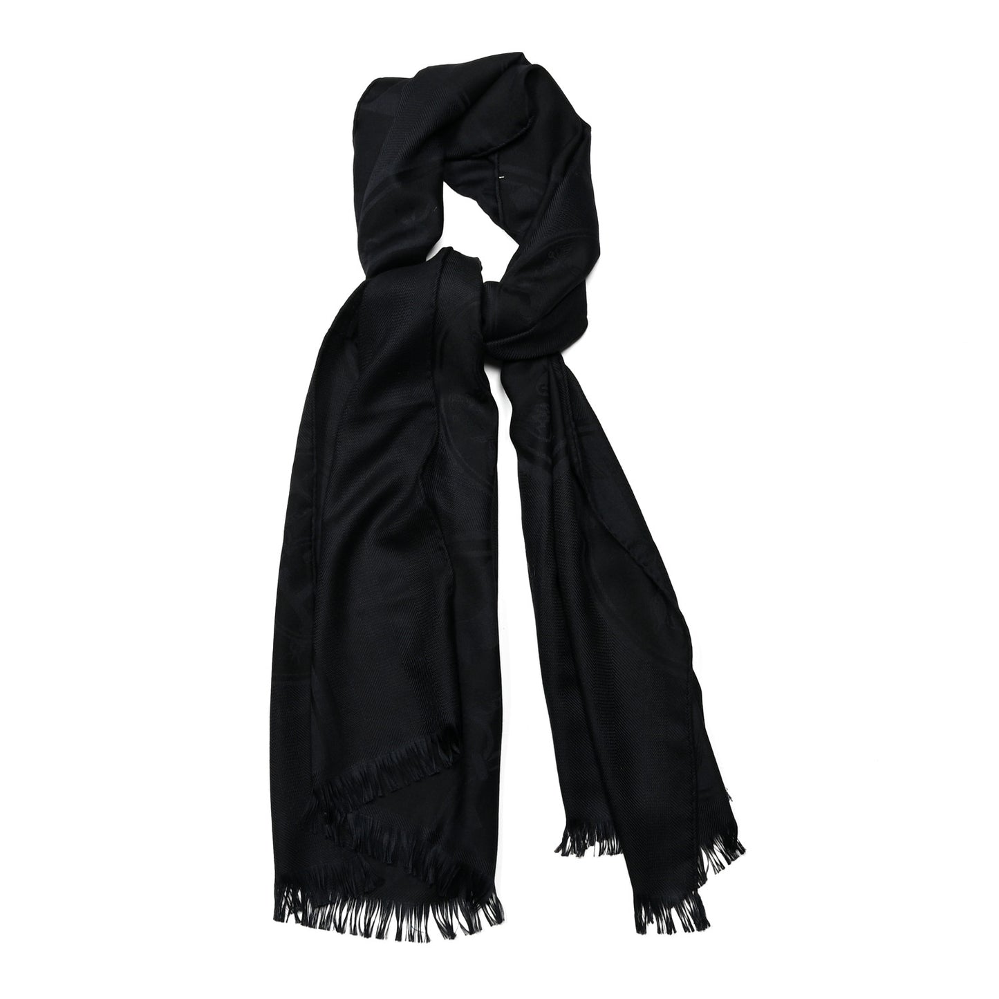 Cashmere Silk New Libris Stole Black