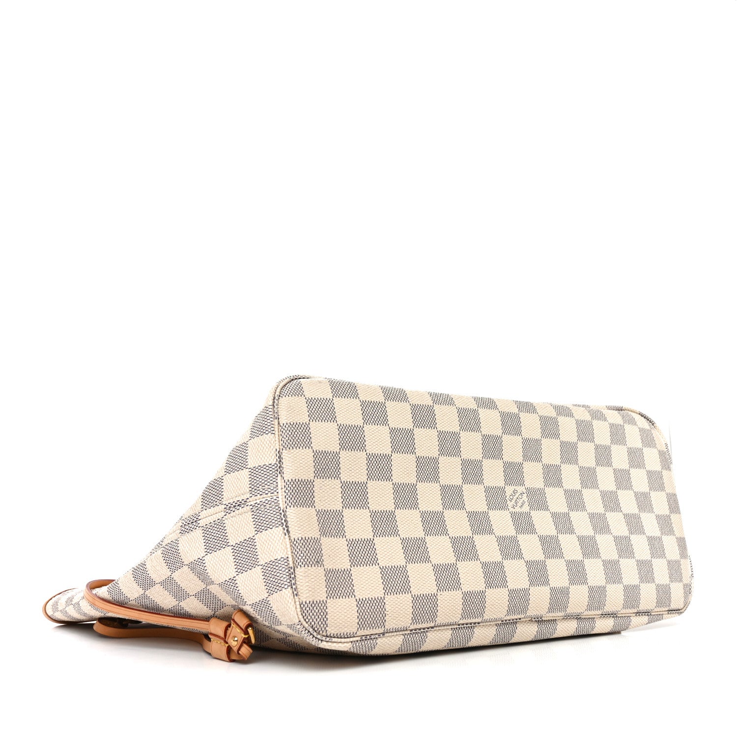Louis Vuitton Damier Azur Neo Neverfull MM Rose Ballerine 4 of 9