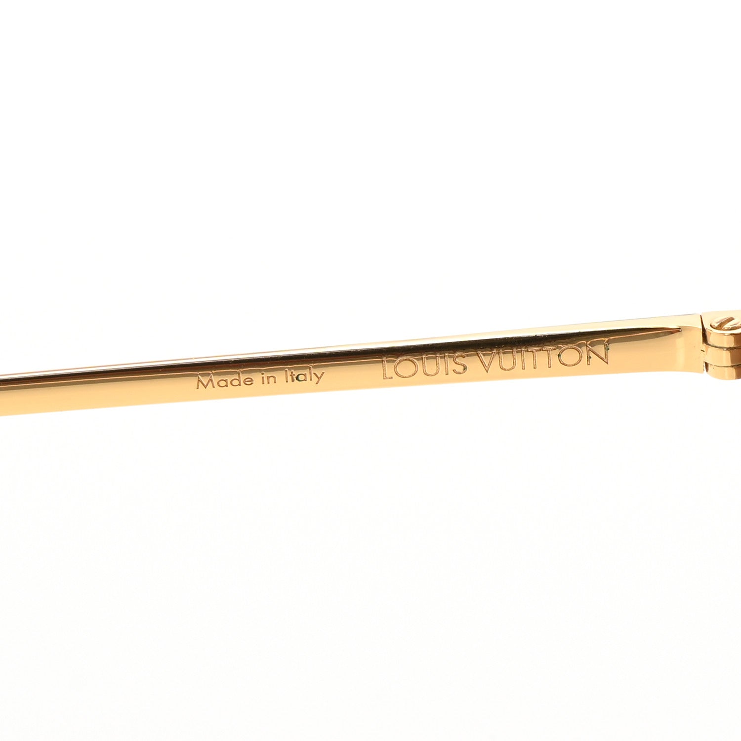 Louis Vuitton Metal Monogram LV First Pilot Sunglasses Z1712U Gold Brown 6 of 7