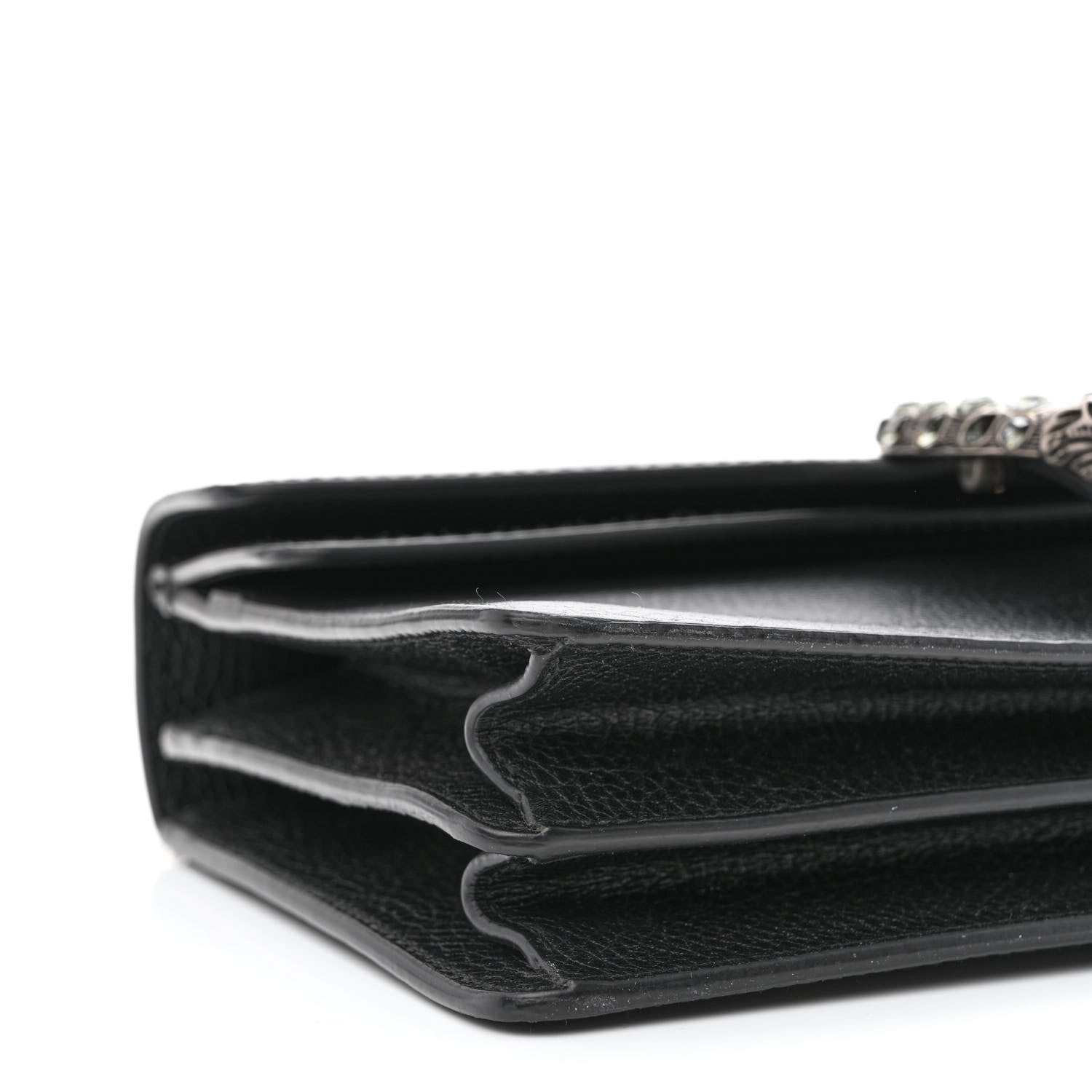 Gucci Pebbled Calfskin Small Dionysus Shoulder Bag Black 8 of 10