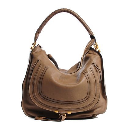 Chloe Calfskin Large Marcie Hobo Nut 2 of 16