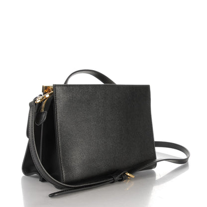 Fendi Vitello Elite Studded Monster Mini Demi Jour Shoulder Bag Black 3 of 7