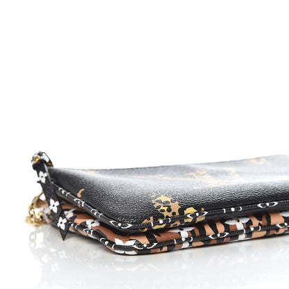 Louis Vuitton Monogram Giant Jungle Pochette Double Zip Black 8 of 10