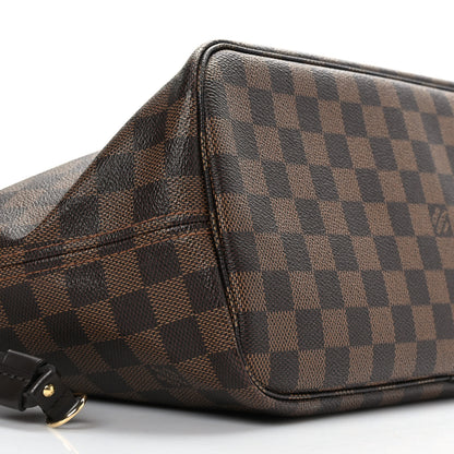 Louis Vuitton Damier Ebene Neo Neverfull MM Rose Ballerine 8 of 9