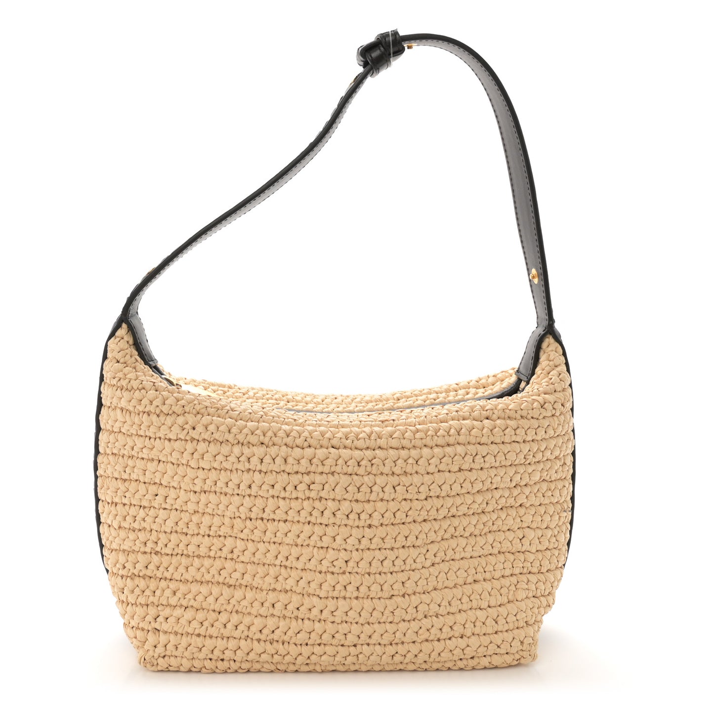 Raffia Woven Nappa Intrecciato Mini Wallace Natural Fondant