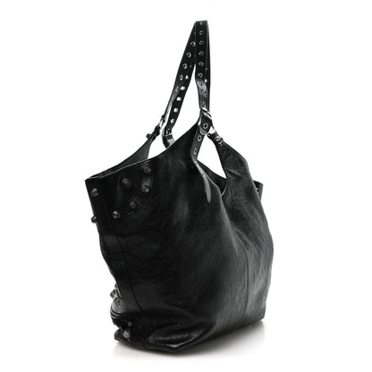 Balenciaga Agneau Arena Large Le Cagole Carry All Bag Black 3 of 10