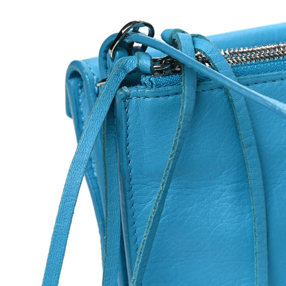Balenciaga Supple Calfskin Papier Sight Clutch Caraibes 12 of 13